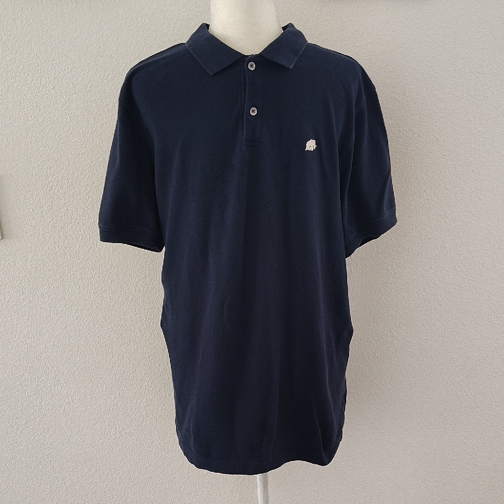 Men's Bananas Replic Navy Cotton Polo Shirt - Classic Short Sleeve Size Large